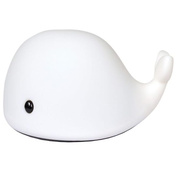 Filibabba Lampe - The Friendly Whale Christian - 14,5 cm - Hvid