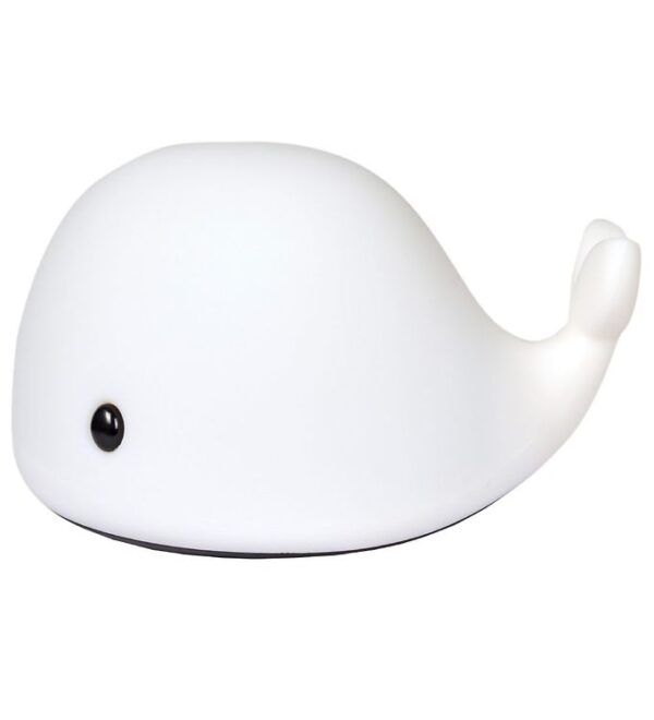 Filibabba Lampe - The Friendly Whale Christian - 14,5 cm - Hvid