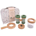 Filibabba Legekuffert m. Kikkert - Træ - Little Wonders