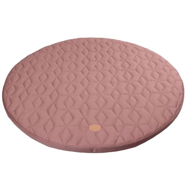 Filibabba Legetæppe - Quiltet - Ø 90 cm - Wild Rose