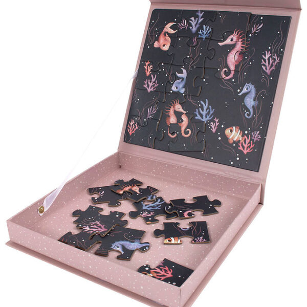 Filibabba Magnetisk Puslespil - 20 Brikker - Søheste Filibabba Magnetisk Puslespil - 20 Brikker - Søheste