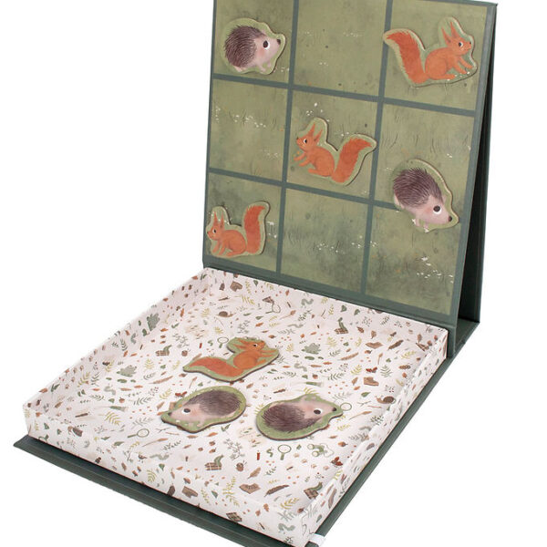 Filibabba Magnetisk Spil - Tre På Stribe - Skovens Dyr