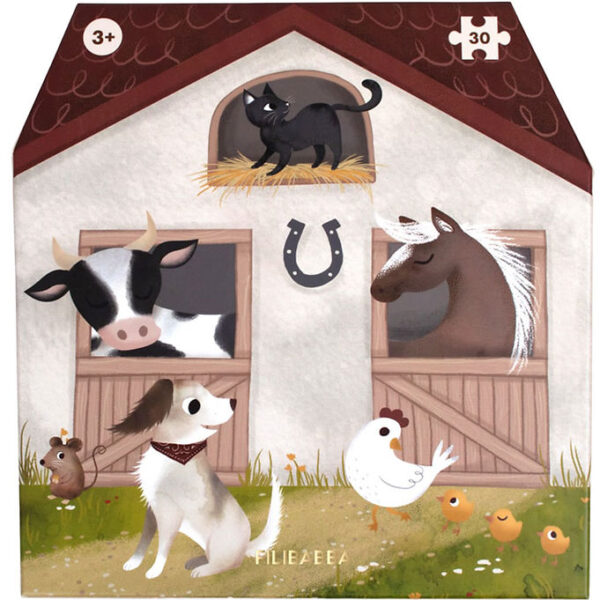 Filibabba Puslespil - 30 Brikker - Bondegården