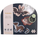 Filibabba Puslespil - Selvlysende - 2-8 Brikker - Skovens Dyr