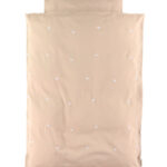 Filibabba Sengetøj - Baby - Warm Grey/Broderet Hvalen Christian