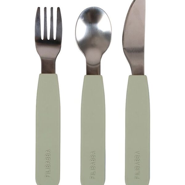 Filibabba Silikone Bestiksæt - Green