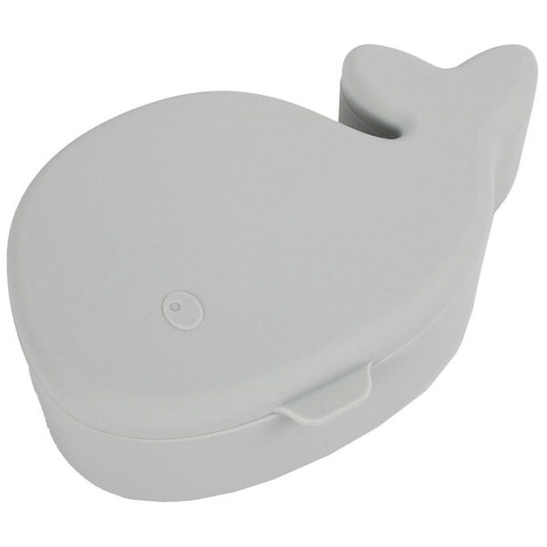 Filibabba Snackbox - Silikone - Hvalen Christian - Pearl Blue