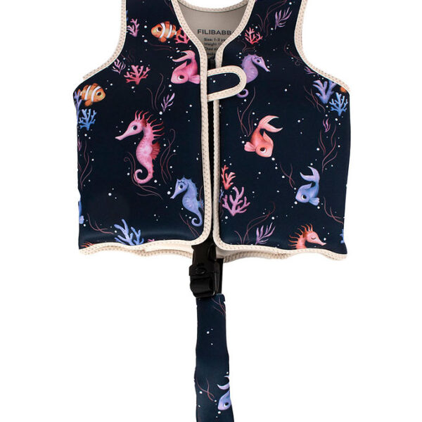 Filibabba Svømmevest - 1-2 År - UV50+ - Rainbow Reef