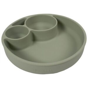 Filibabba Tallerken - Silikone - Ruminddelt - Green