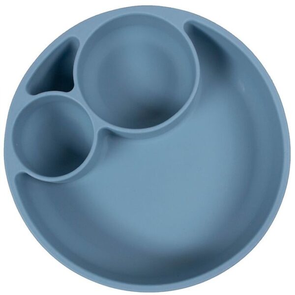 Filibabba Tallerken - Silikone - Ruminddelt - Powder Blue