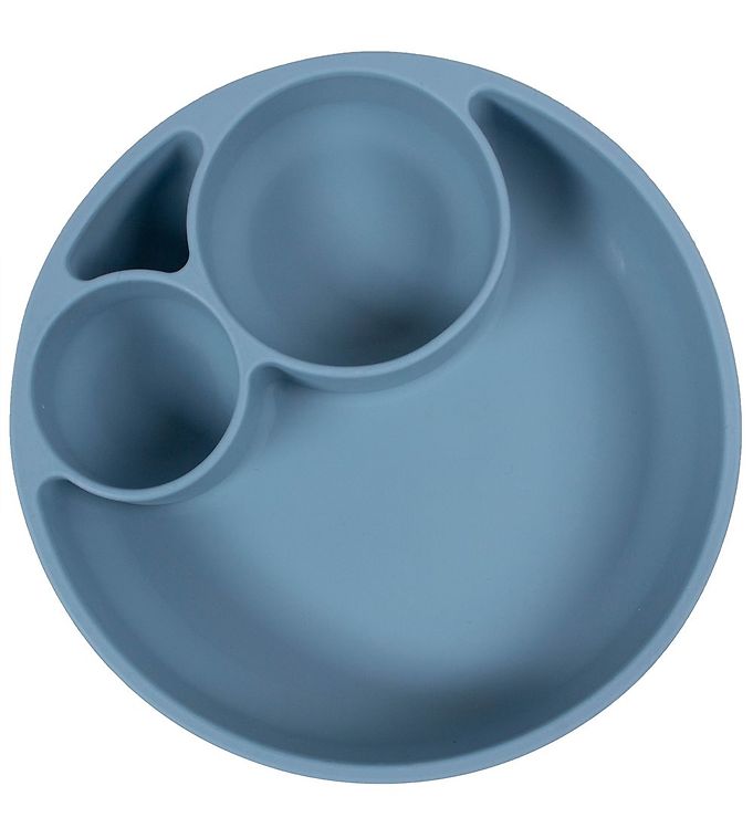 Filibabba Tallerken - Silikone - Ruminddelt - Powder Blue Filibabba Tallerken - Silikone - Ruminddelt - Powder Blue
