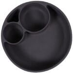 Filibabba Tallerken - Silikone - Ruminddelt - Stone Grey