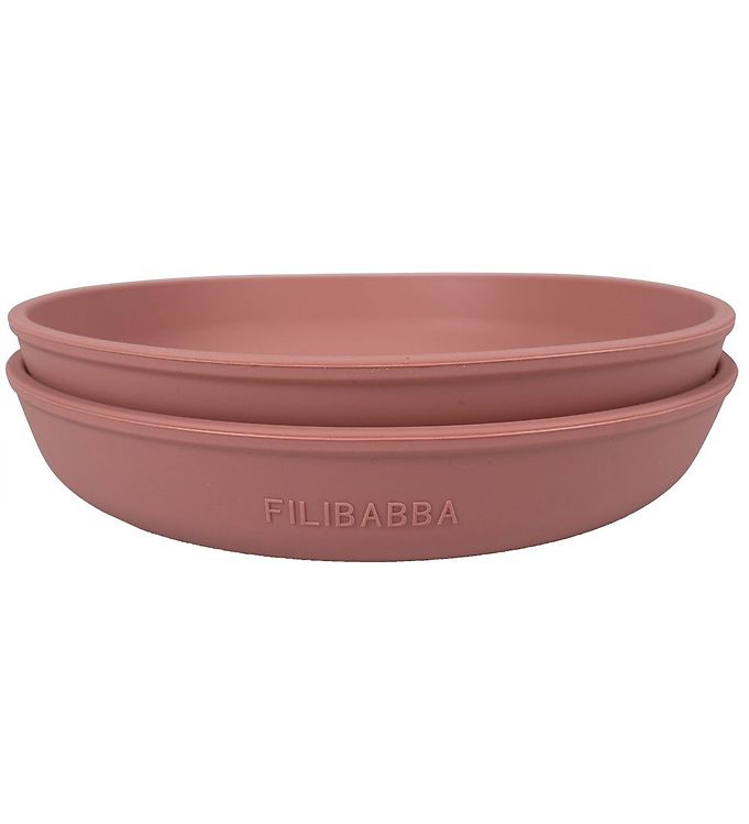 Filibabba Tallerkener - Silikone - 2-Pak - Rose Filibabba Tallerkener - Silikone - 2-Pak - Rose