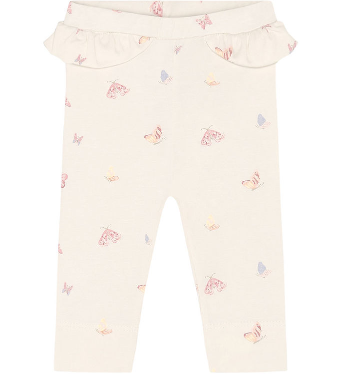 Fixoni Leggings - Bleached Mauve m. Sommerfugle