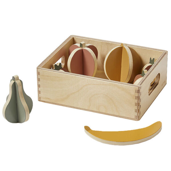 Flexa Play Legemad - Frugter - Multicolors/Naturalwood