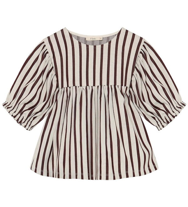 Fliink Bluse - Elly - 3/4 - Sandshell Stripe