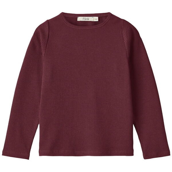 Fliink Bluse - Kenna - Rib - Burgendy