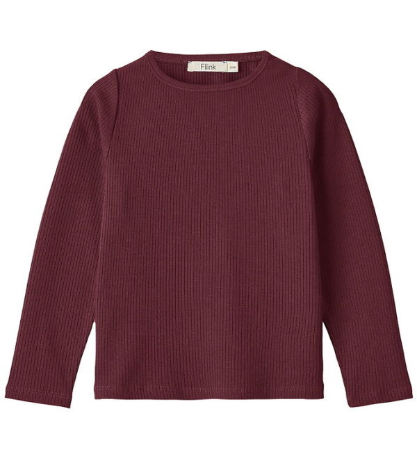 Fliink Bluse - Kenna - Rib - Burgendy Fliink Bluse - Kenna - Rib - Burgendy