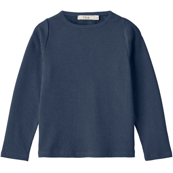Fliink Bluse - Rib - Kenna - Insignia Blue Fliink Bluse - Rib - Kenna - Insignia Blue
