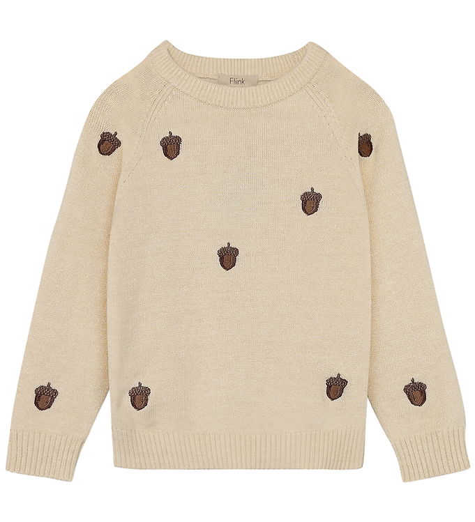 Fliink Bluse - Strik - Benna - Acorn - Sandshell