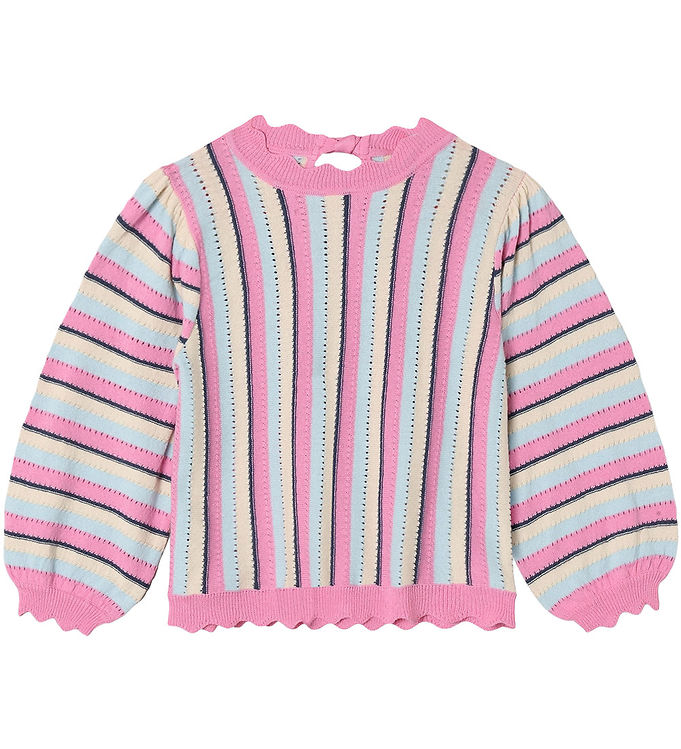 Fliink Bluse - Strik - Bowie Stripe - Sandshell Multi