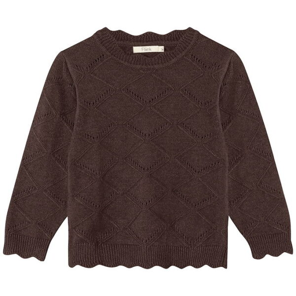 Fliink Bluse - Strik - Emily - Coffee Bean Fliink Bluse - Strik - Emily - Coffee Bean