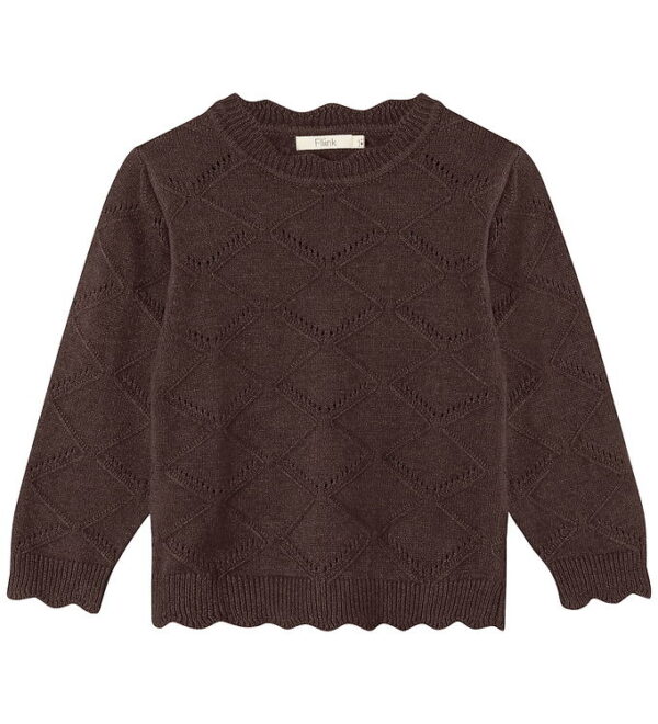 Fliink Bluse - Strik - Emily - Coffee Bean