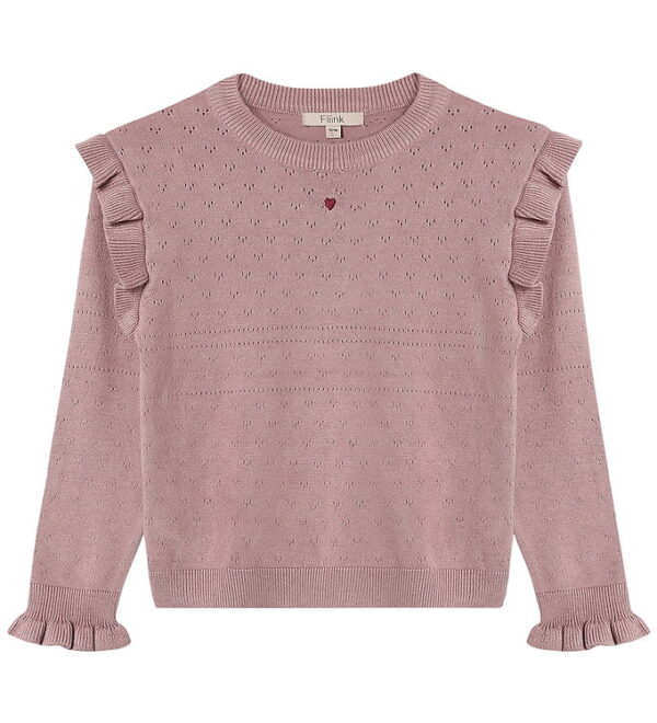 Fliink Bluse - Strik - Fame O-Neck - Woodrose Fliink Bluse - Strik - Fame O-Neck - Woodrose