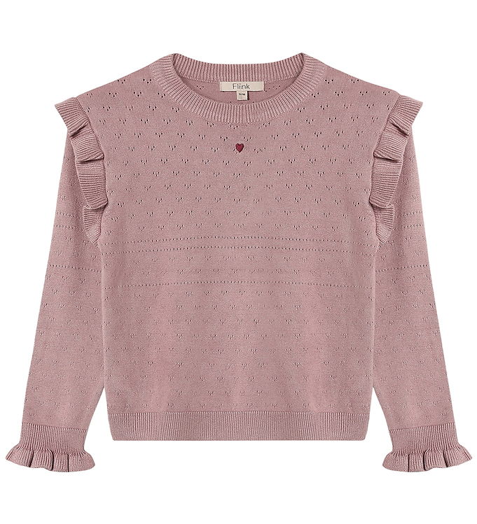 Fliink Bluse - Strik - Fame O-Neck - Woodrose Fliink Bluse - Strik - Fame O-Neck - Woodrose