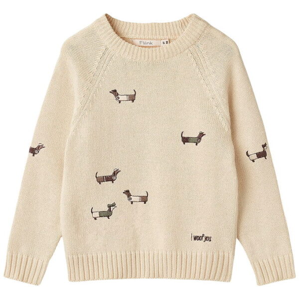 Fliink Bluse - Strik - Mahdi Dog - Sandshell Fliink Bluse - Strik - Mahdi Dog - Sandshell