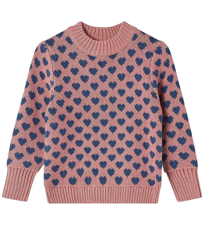 Fliink Bluse - Uld/Bomuld - Strik - Janie Heart - Ash Rose