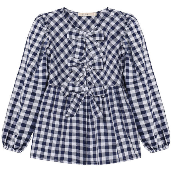 Fliink Bluse - Zorro - Insignia Sandshell Check