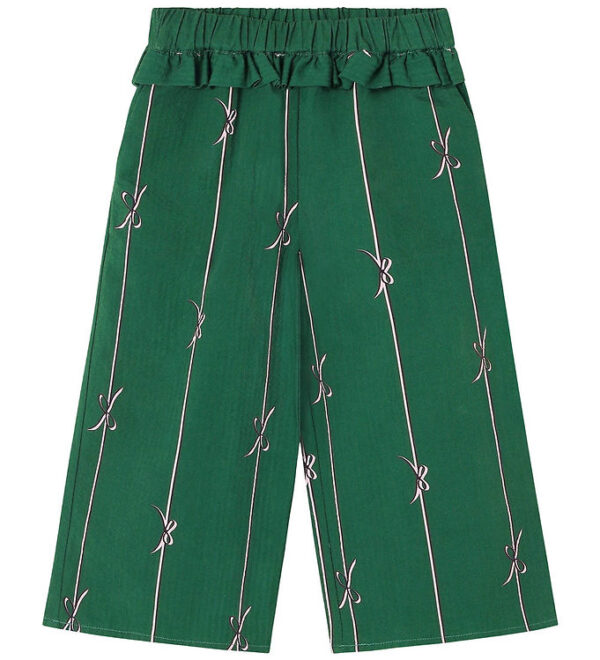 Fliink Bukser - Bowie - Hunter Green Bow AOP Fliink Bukser - Bowie - Hunter Green Bow AOP