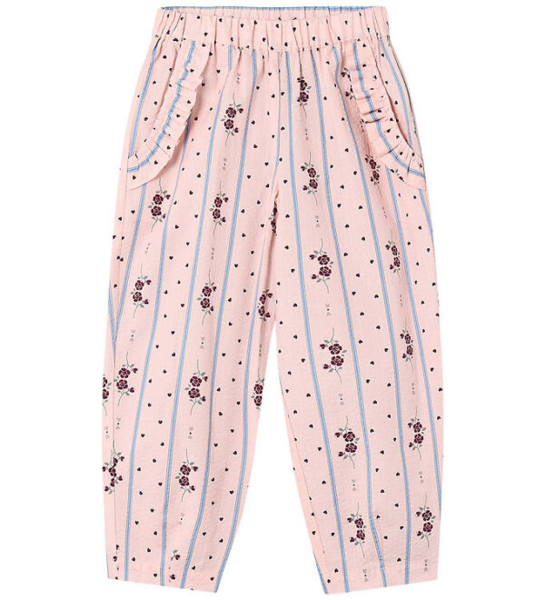 Fliink Bukser - Colombe - Chalk Pink AOP Fliink Bukser - Colombe - Chalk Pink AOP