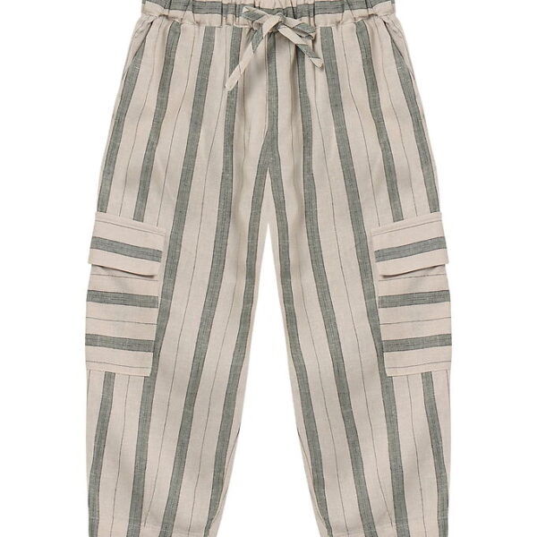 Fliink Bukser - Viskose/Hør - Vira - Hedge Green/Sandshell