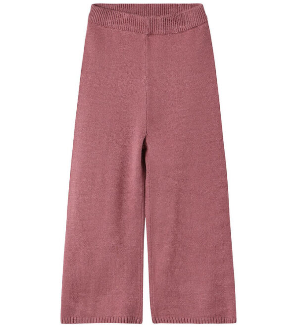 Fliink Bukser - Wide - Strik - Viskoseblanding - Alon - Ash Rose
