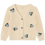 Fliink Cardigan - Strik - Cool Flower - Sandshell
