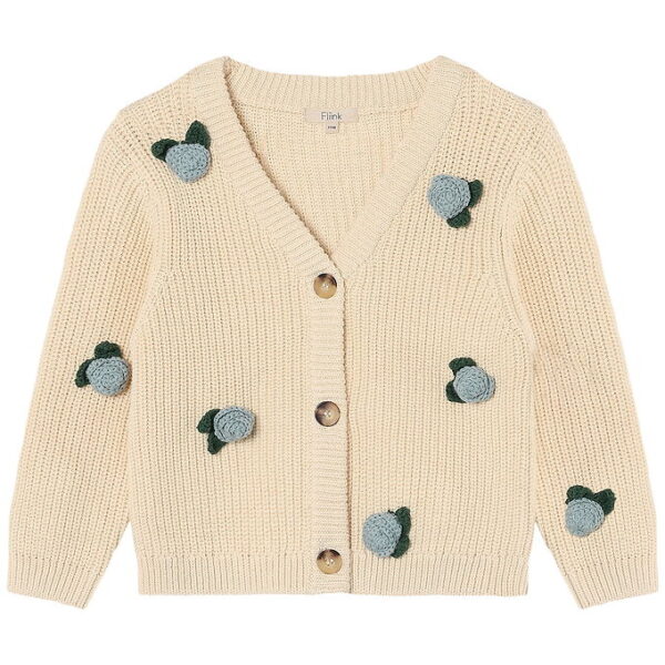 Fliink Cardigan - Strik - Cool Flower - Sandshell Fliink Cardigan - Strik - Cool Flower - Sandshell