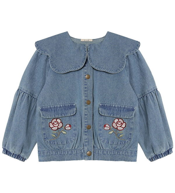 Fliink Denimjakke - Don Rose - Medium Denim Blue