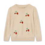 Fliink Favo Embroidered Bluse - Sandshell - 80 cm