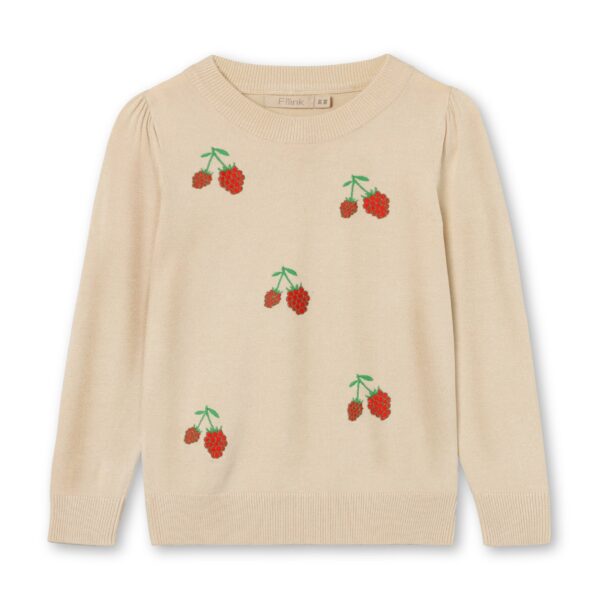 Fliink Favo Embroidered Bluse - Sandshell - 80 cm