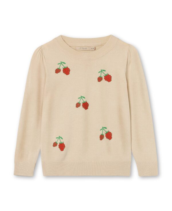 Fliink Favo Embroidered Bluse - Sandshell - 80 cm Fliink Favo Embroidered Bluse - Sandshell - 80 cm