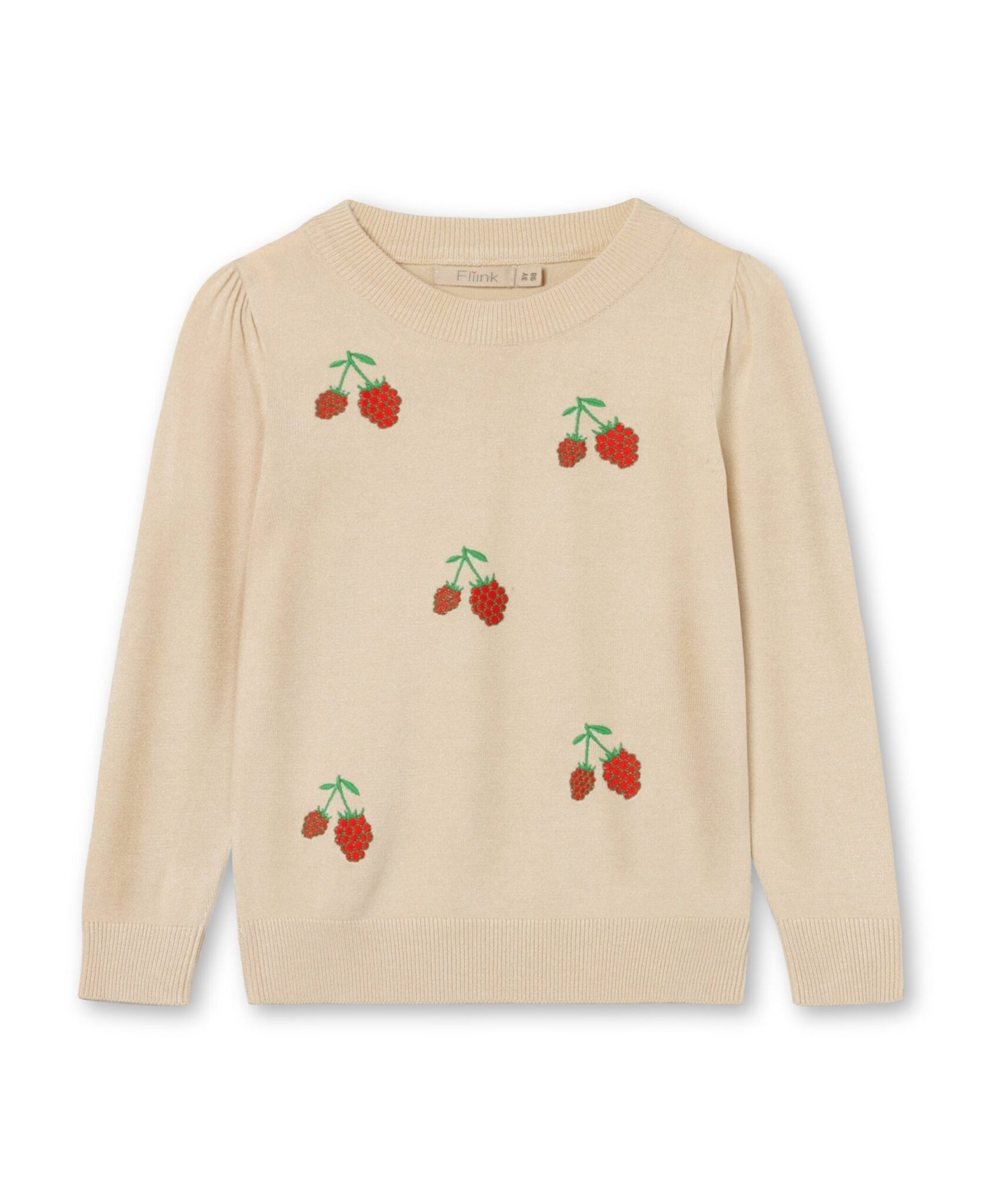 Fliink Favo Embroidered Bluse - Sandshell - 80 cm