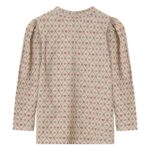 Fliink Kelly Heart Puff Bluse - Sandshell - 86 cm