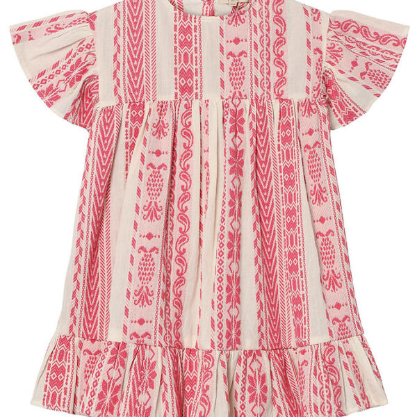 Fliink Kjole - Addie - Cloud Dancer Pink Stripe Fliink Kjole - Addie - Cloud Dancer Pink Stripe