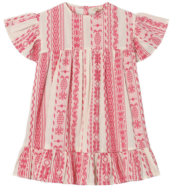 Fliink Kjole - Addie - Cloud Dancer Pink Stripe