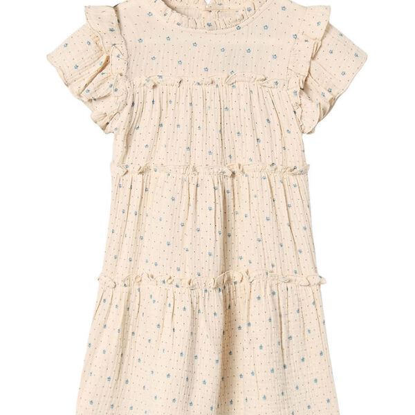 Fliink Kjole - Blooming - Sandshell AOP Fliink Kjole - Blooming - Sandshell AOP