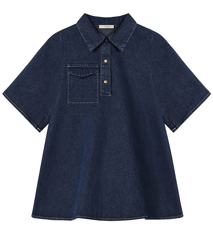 Fliink Kjole - Denim - Don - Dark Denim Blue