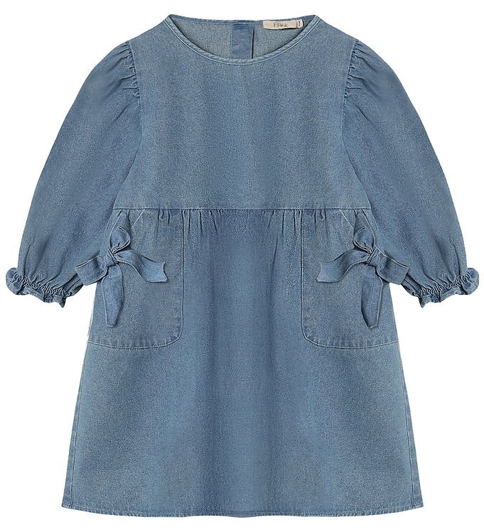 Fliink Kjole - Donny - Medium Denim Blue Fliink Kjole - Donny - Medium Denim Blue