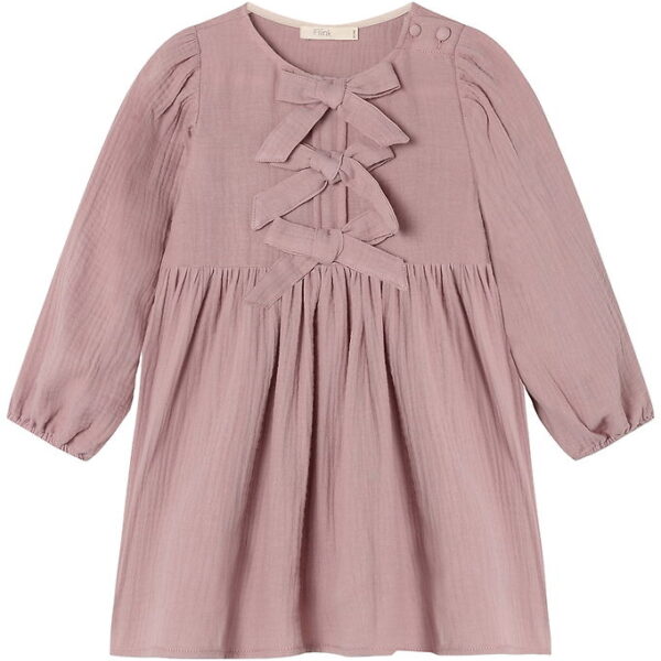 Fliink Kjole - Elmo Bow - Woodrose